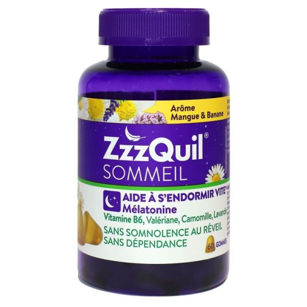 ZzzQuil Sommeil Mange Banane 60 gommes