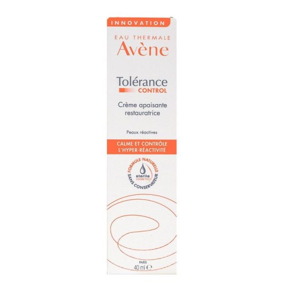 Tolérance Control Crème Apaisante Restauratrice Cosmétique Stérile 40ml