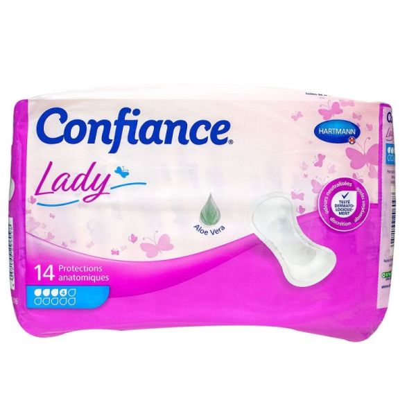 Lady Protection anatomique 4 gouttes paquet de  14