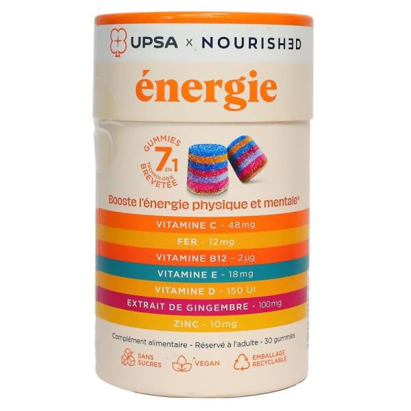 Upsa Gummies Energie Pot de 30 Gummies