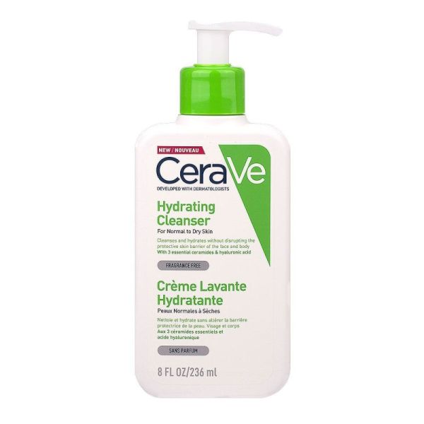 CeraVe Crème Lavante Hydratante Flacon Pompe 236 ml